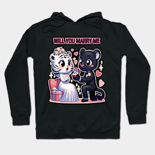 Animal Proposal, Cute Critter Engagement Hoodie